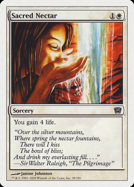 Nectar sacré, carte Magic 9ED 38 — extension Neuvième Edition