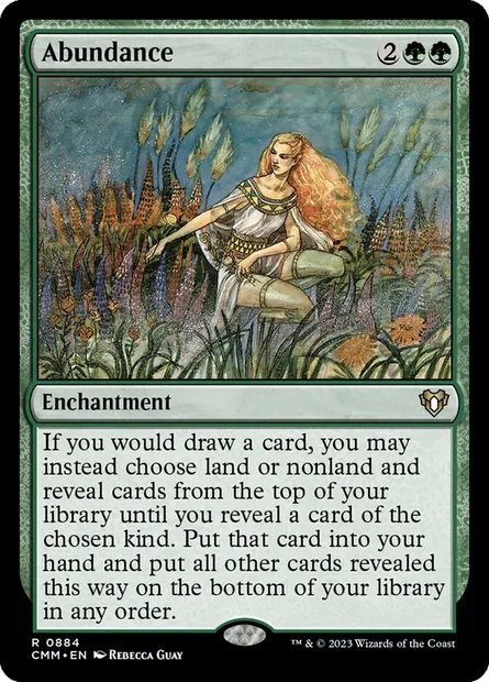 Abundance, Magic card CMM 884 — Commander Masters set