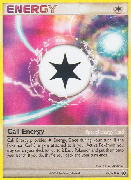 Call Energy, Pokémon card MD 92 — Majestic Dawn set