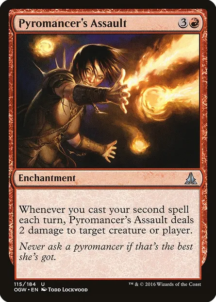 Pyromancer's Assault, Magic card OGW 115 — Oath of the Gatewatch set