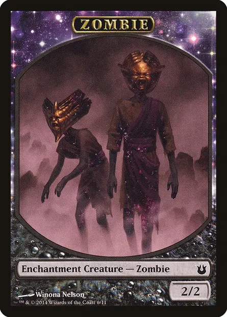Zombie, carte Magic TBNG 6 — extension Born of the Gods Tokens