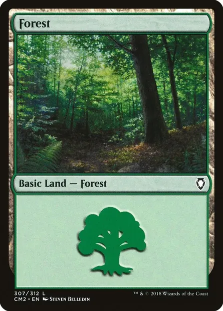 Forêt, carte Magic CM2 307 — extension Commander Anthology Volume II