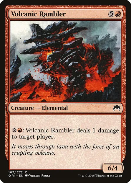 Volcanic Rambler, Magic card ORI 167 — Magic Origins set