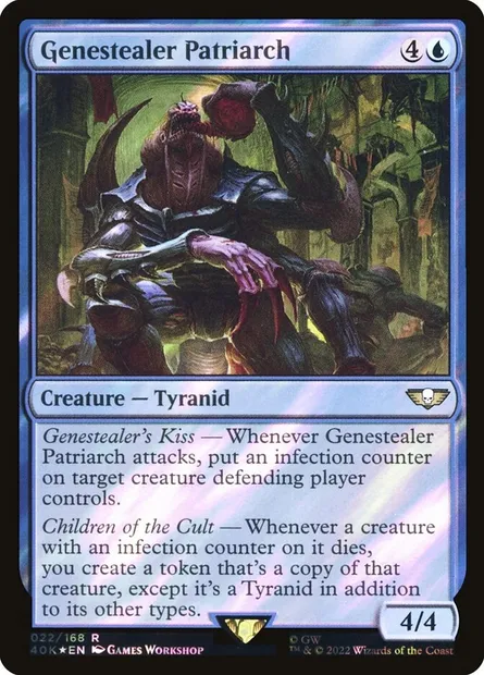 Patriarche Genestealer, carte Magic 40K 22★ — extension Warhammer 40,000 Commander