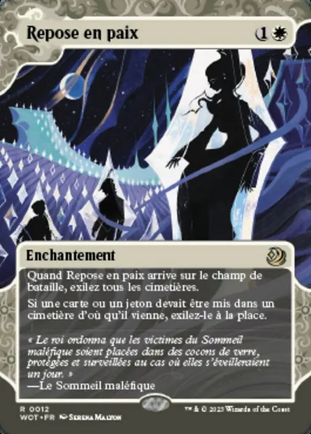 Repose en paix, carte Magic WOT 12 — extension Wilds of Eldraine: Enchanting Tales