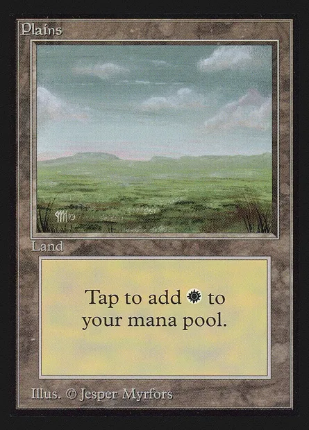 Plains, Magic card CEI 290 — Intl. Collectors' Edition set
