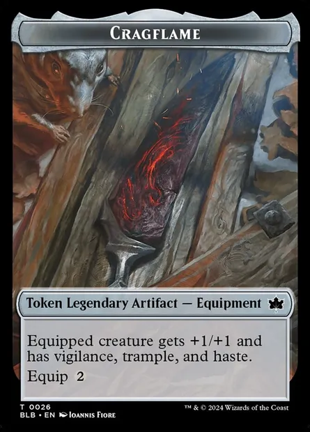 Cragflame, carte Magic TBLB 26 — extension Bloomburrow Tokens