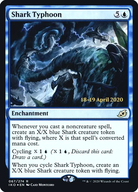Typhon de requins, carte Magic PIKO 67s — extension Ikoria: Lair of Behemoths Promos