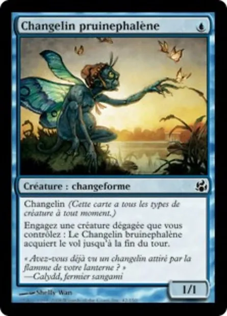 Changelin pruinephalène, carte Magic MOR 42 — extension Leveciel