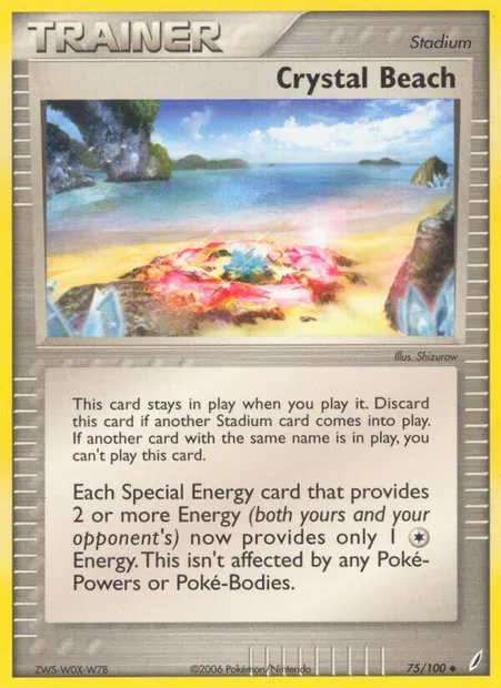 Crystal Beach, Pokémon card CG 75 — Crystal Guardians set