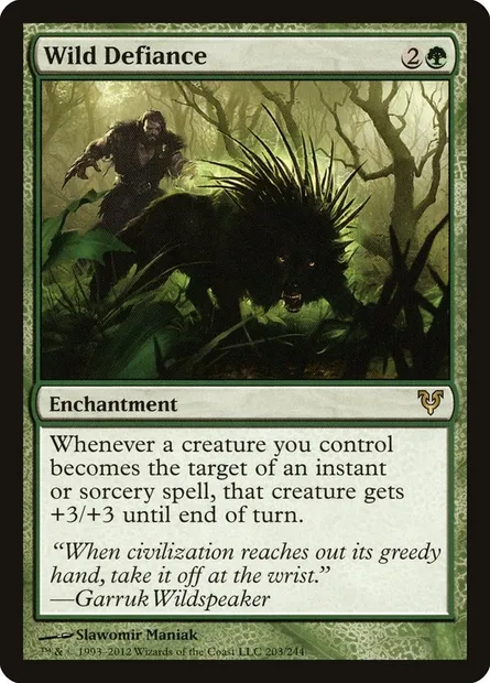 Wild Defiance, Magic card AVR 203 — Avacyn Restored set