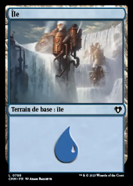 Île, carte Magic CMM 788 — extension Commander Masters