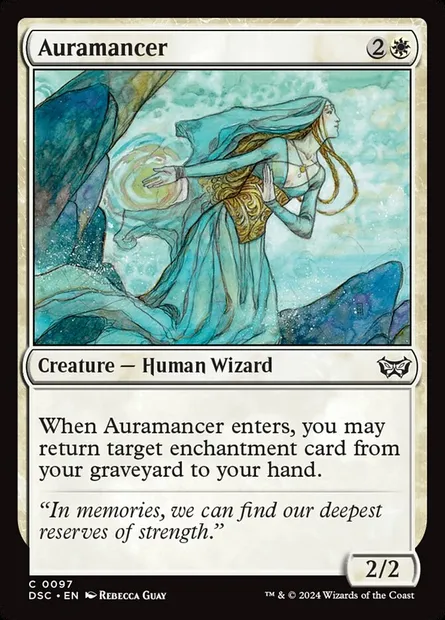 Auramancer, Magic card DSC 97 — Duskmourn: House of Horror Commander set