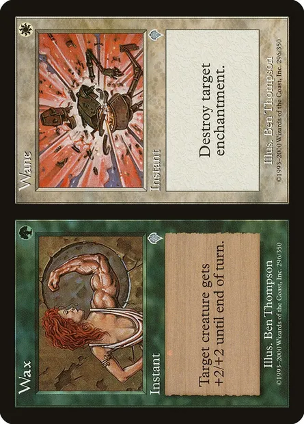 Wax // Wane, carte Magic INV 296 — extension Invasion