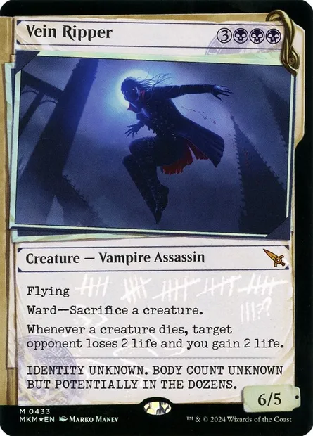 Vein Ripper, Magic card MKM 433 — Murders at Karlov Manor set