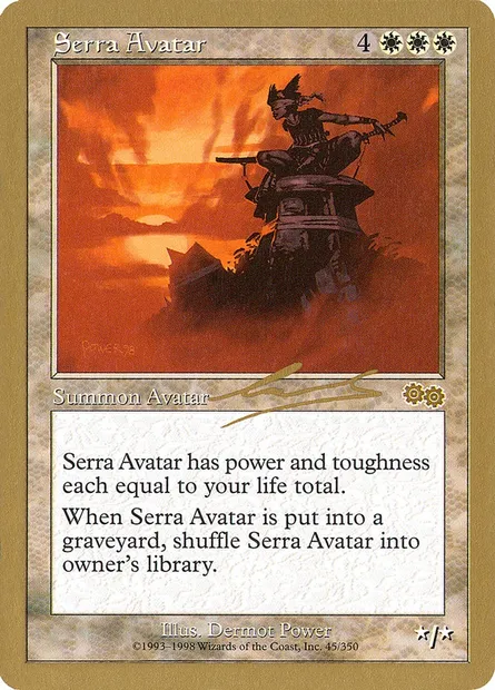 Serra Avatar, Magic card WC00 nl45 — World Championship Decks 2000 set