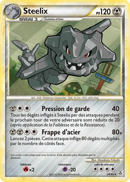 Steelix, carte Pokémon UL 24 — extension Déchaînement