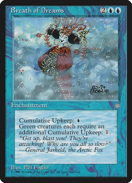 Souffle des rêves, carte Magic ICE 62 — extension Ere Glaciaire