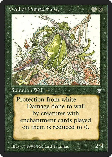 Wall of Putrid Flesh, carte Magic LEG 127 — extension Legends