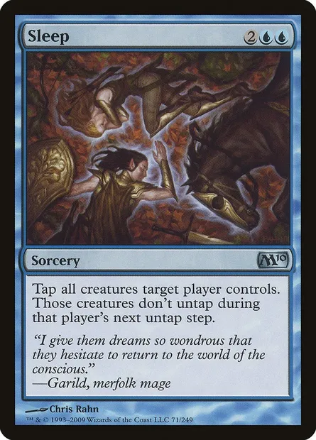 Sleep, Magic card M10 71 — Magic 2010 set