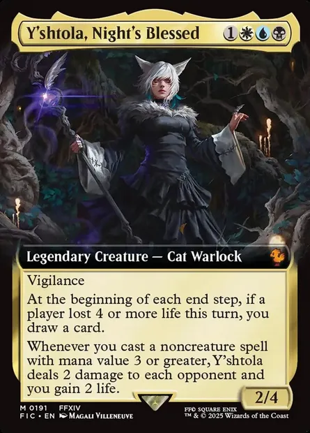 Y'shtola, Night's Blessed, Magic card FIC 191 — Final Fantasy Commander set