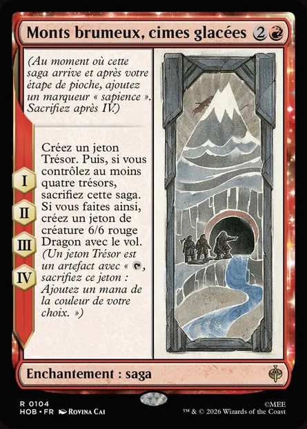 Monts brumeux, cimes glacées, carte Magic HOB 104 — extension The Hobbit
