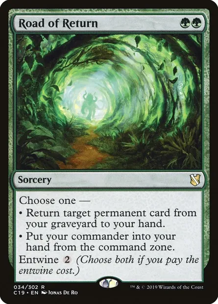 Road of Return, Magic card C19 34 — Commander 2019 set
