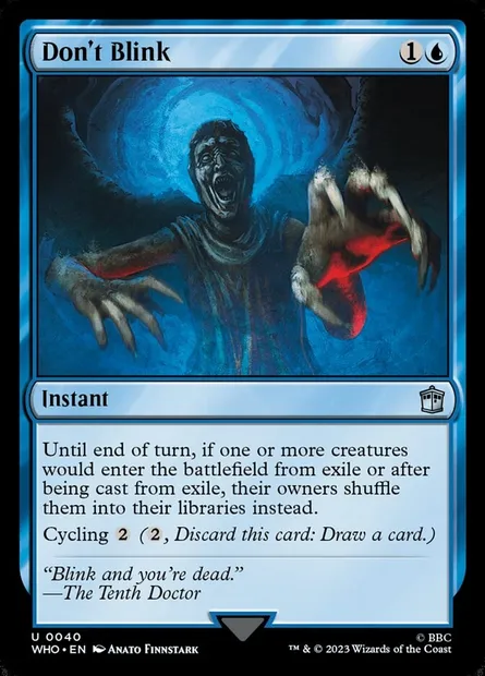 Don't Blink, Magic card WHO 40 — Doctor Who set