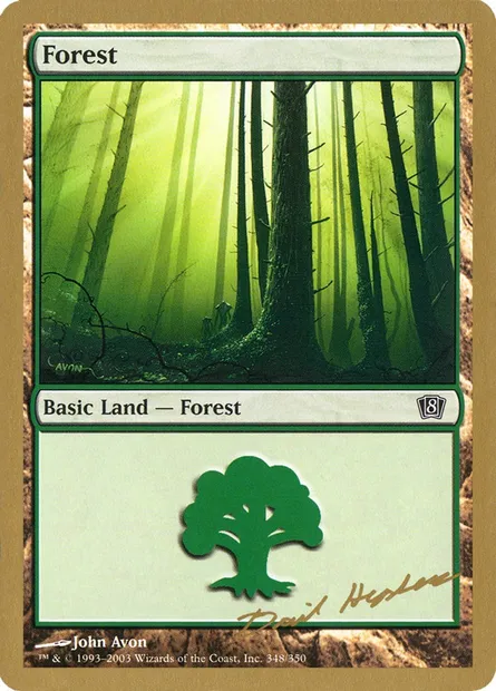 Forêt, carte Magic WC03 dh348 — extension World Championship Decks 2003