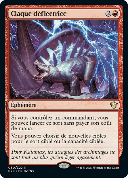 Claque déflectrice, carte Magic C20 50 — extension Commander 2020
