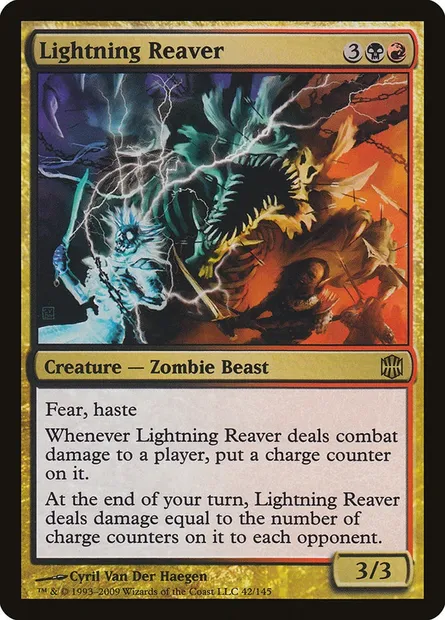 Lightning Reaver, Magic card ARB 42 — Alara Reborn set