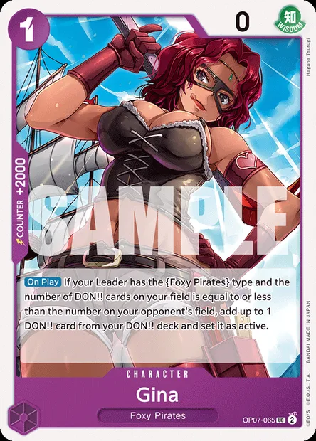 Gina, carte One Piece OP07-065 — extension 500 YEARS IN THE FUTURE