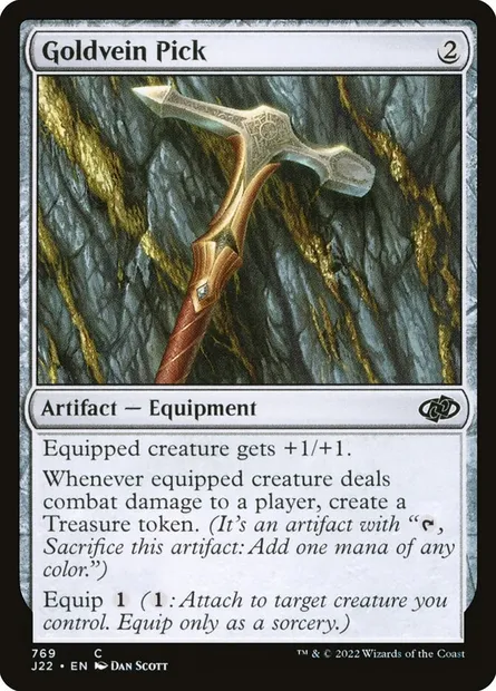 Goldvein Pick, Magic card J22 769 — Jumpstart 2022 set