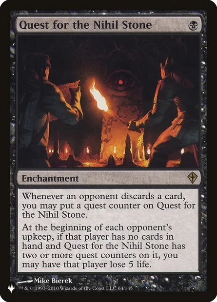 Quest for the Nihil Stone, Magic card PLST WWK-64 — The List set