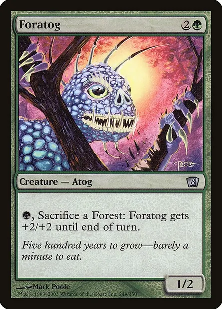 Sylvatog, carte Magic 8ED 249★ — extension Huitième Edition