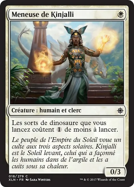 Meneuse de Kinjalli, carte Magic XLN 18 — extension Ixalan