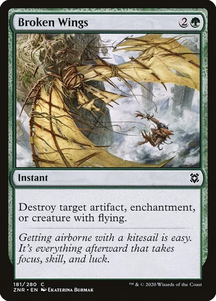 Broken Wings, Magic card ZNR 181 — Zendikar Rising set
