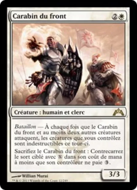 Carabin du front, carte Magic GTC 12 — extension Insurrection