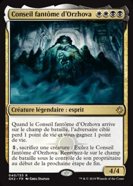 Conseil fantôme d'Orzhova, carte Magic GK2 40 — extension RNA Guild Kit