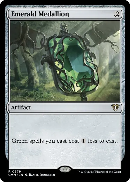 Emerald Medallion, Magic card CMM 379 — Commander Masters set