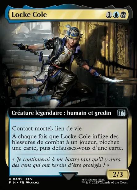 Locke Cole, carte Magic FIN 499 — extension Final Fantasy