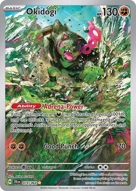 Okidogi, Pokémon card SFA 074 — Shrouded Fable set