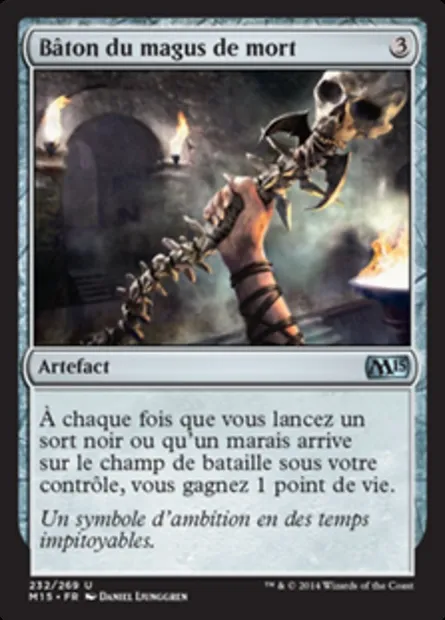 Bâton du magus de mort, carte Magic M15 232 — extension Magic 2015