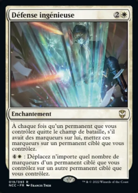 Défense ingénieuse, carte Magic NCC 19 — extension New Capenna Commander