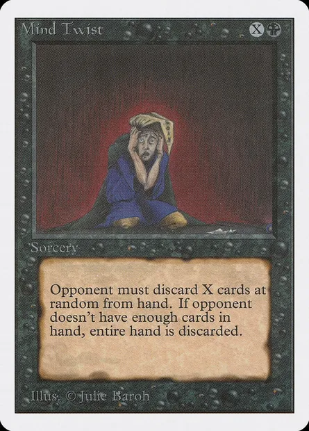 Mind Twist, Magic card 2ED 116 — Unlimited Edition set