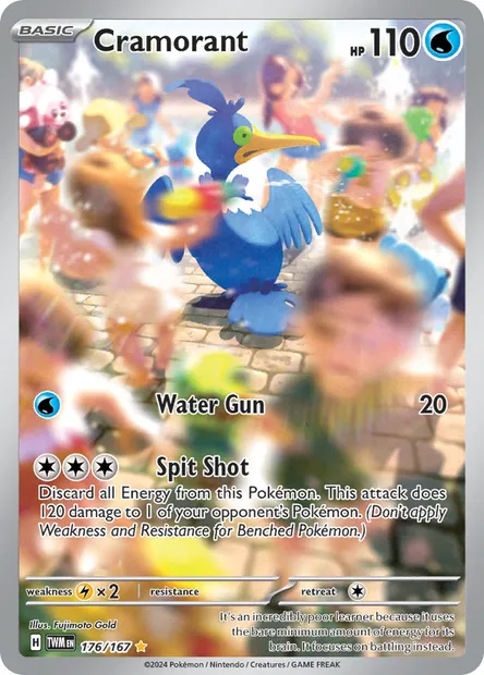 Cramorant, Pokémon card TWM 176 — Twilight Masquerade set