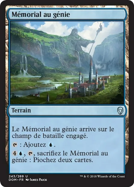 Mémorial au génie, carte Magic DOM 243 — extension Dominaria