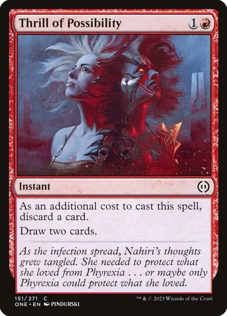 Thrill of Possibility, Magic card ONE 151 — Phyrexia: All Will Be One set
