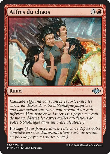 Affres du chaos, carte Magic MH1 150 — extension Horizons du Modern
