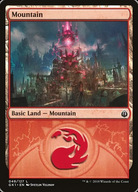 Mountain, Magic card GK1 49 — GRN Guild Kit set